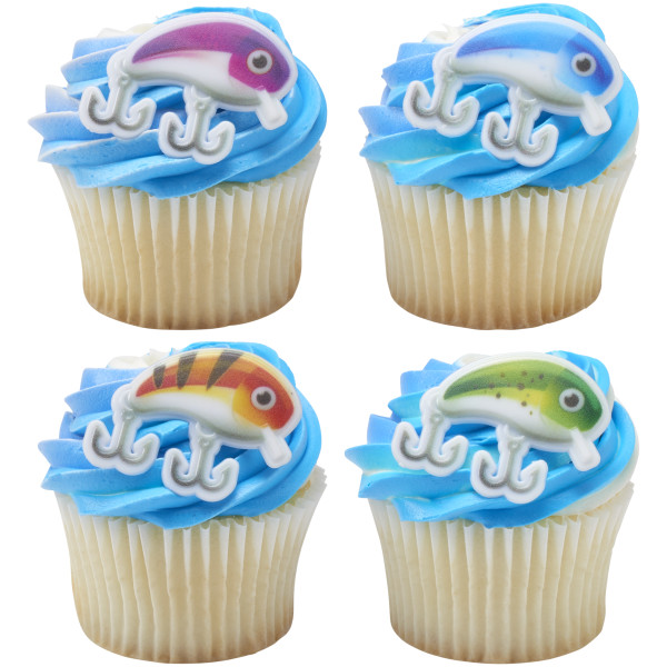 Fishing Lure Assortment Cupcake Rings