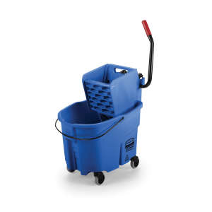Rubbermaid Commercial, WaveBrake®, 35qt, Mop Bucket w/ Sidepress Wringer, Blue