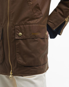 Esther Waxed Jacket Tan/Dress Tartan