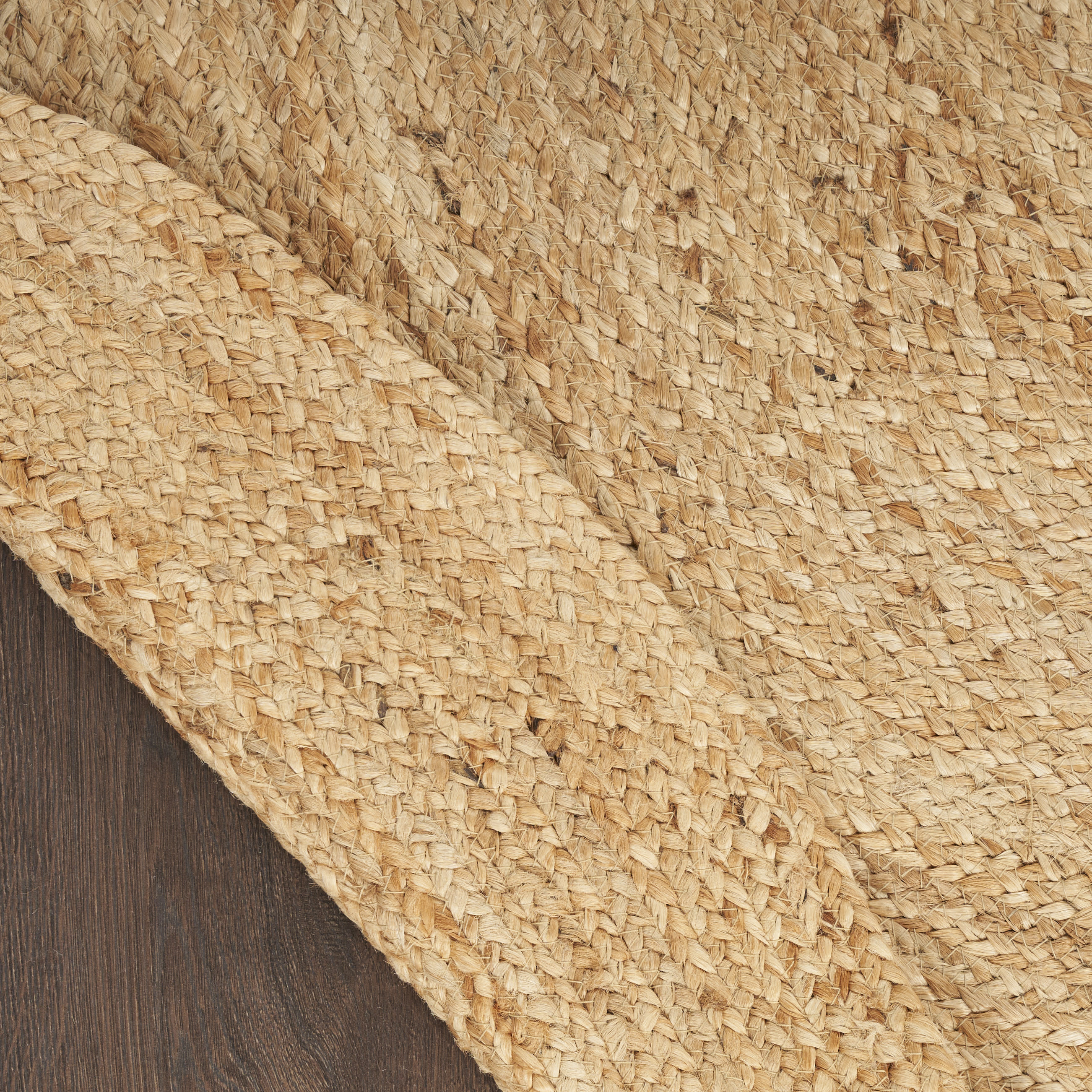 Nourison Natural Jute 6' x Round Natural Farmhouse Indoor Rug