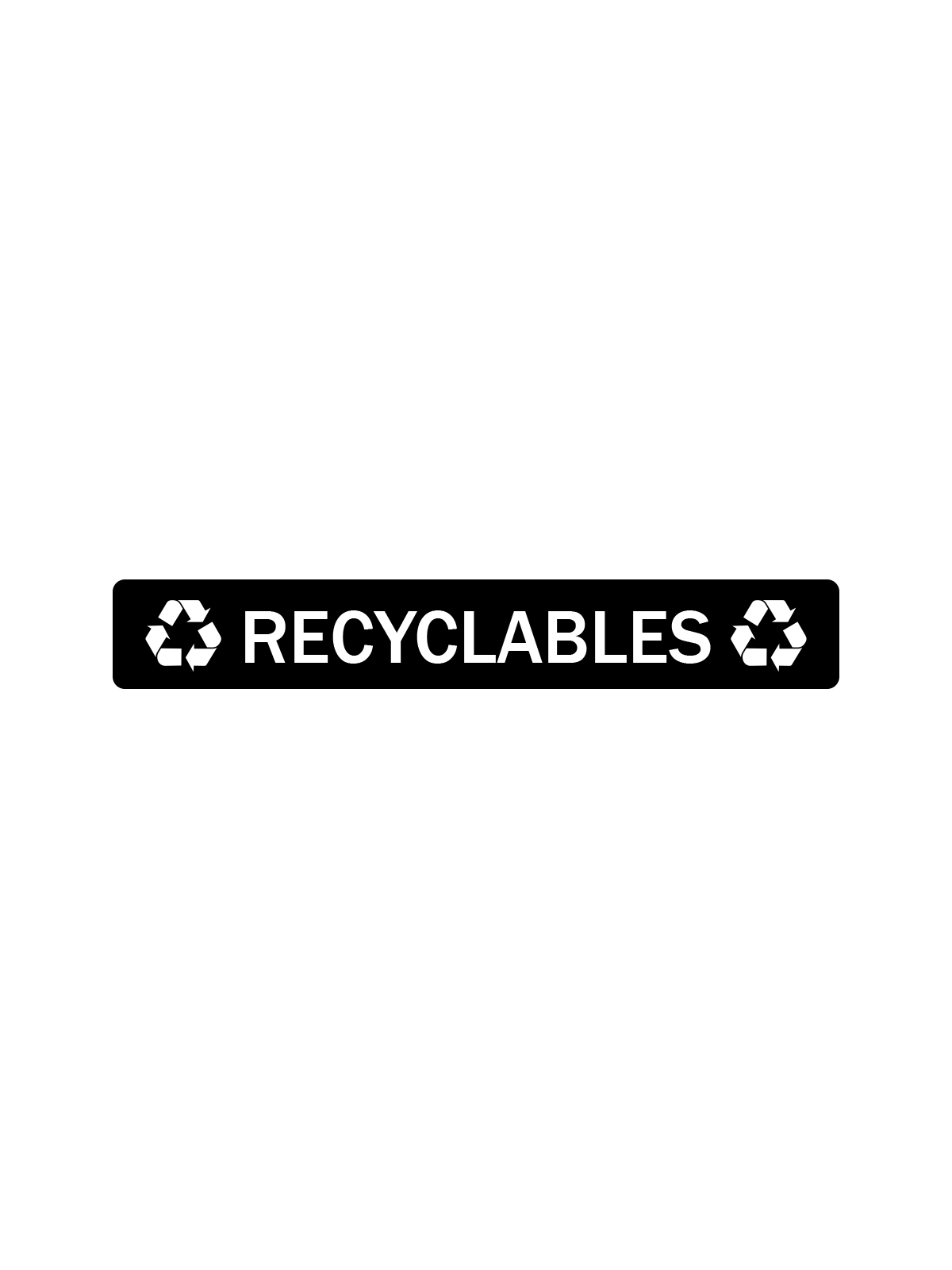 EVOLVE – Label – Cube Slim – Recyclables – Full – Black-White