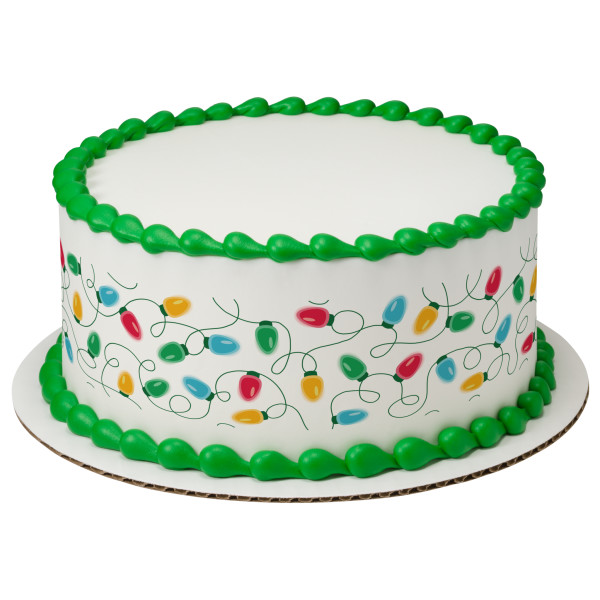 Christmas Lights PhotoCake® Edible Image® Strips