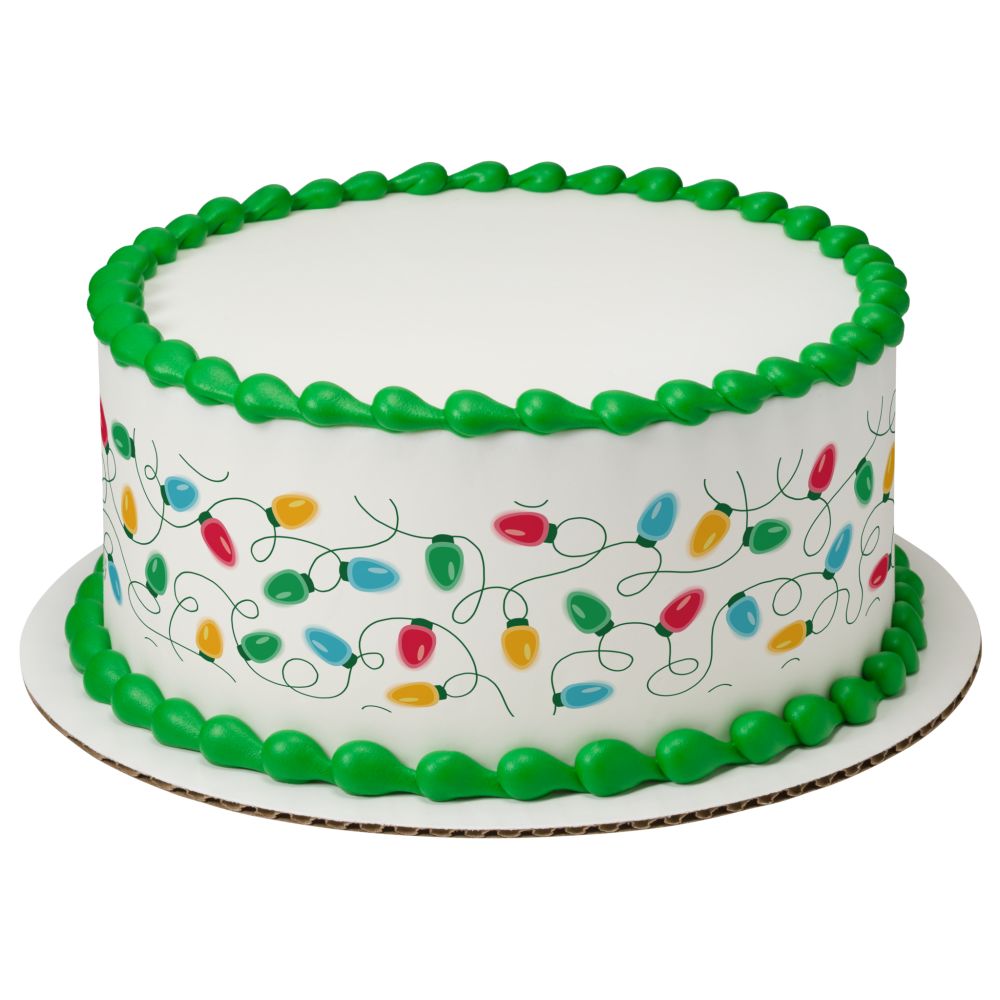 Image Cake Christmas Lights
