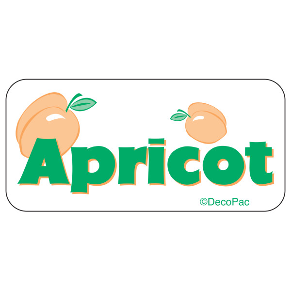 Apricot Label PhotoCake® Edible Image® Merchandising Label