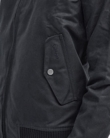 Barbour x Baracuta Porton Waxed Harrington Jacket Black