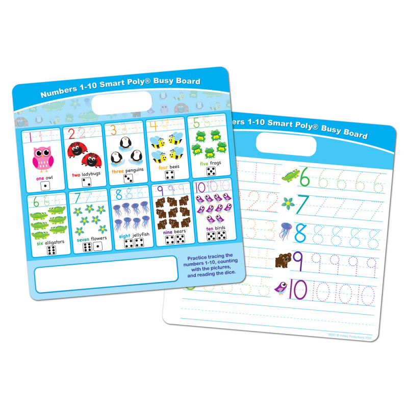 Smart+Poly++Educational+Activity+Busy+Board%2C+Dry+Erase+with+Marker%2C+10-3%2F4%26quot%3B+x+10-3%2F4%26quot%3B%2C+Numbers+1+to+10