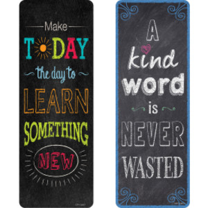 Chalk It Up! Motivational Quotes Bookmarks, Pack of 30