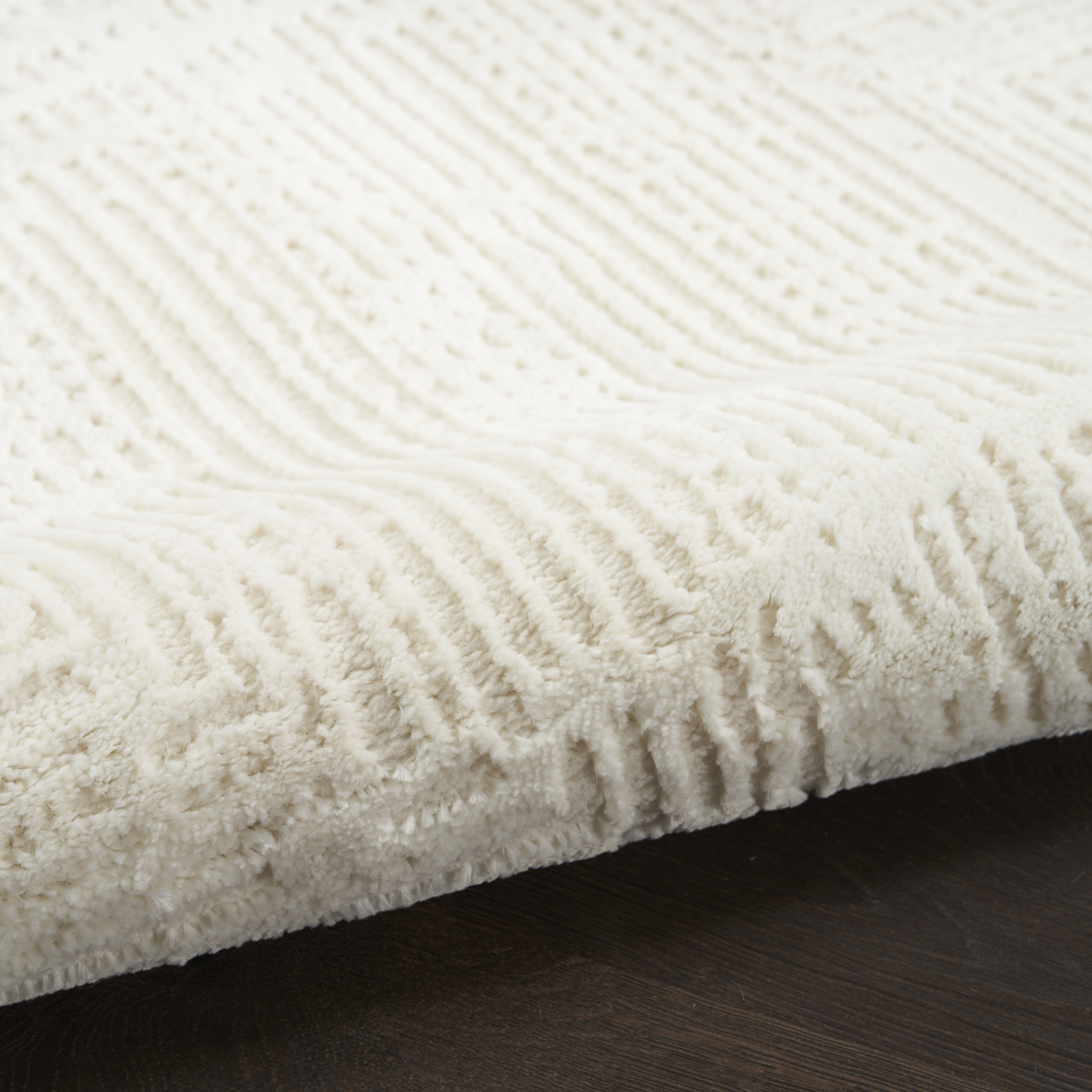 Nourison Sustainable Trends 5'3" x 7'3" Ivory Farmhouse Indoor Rug
