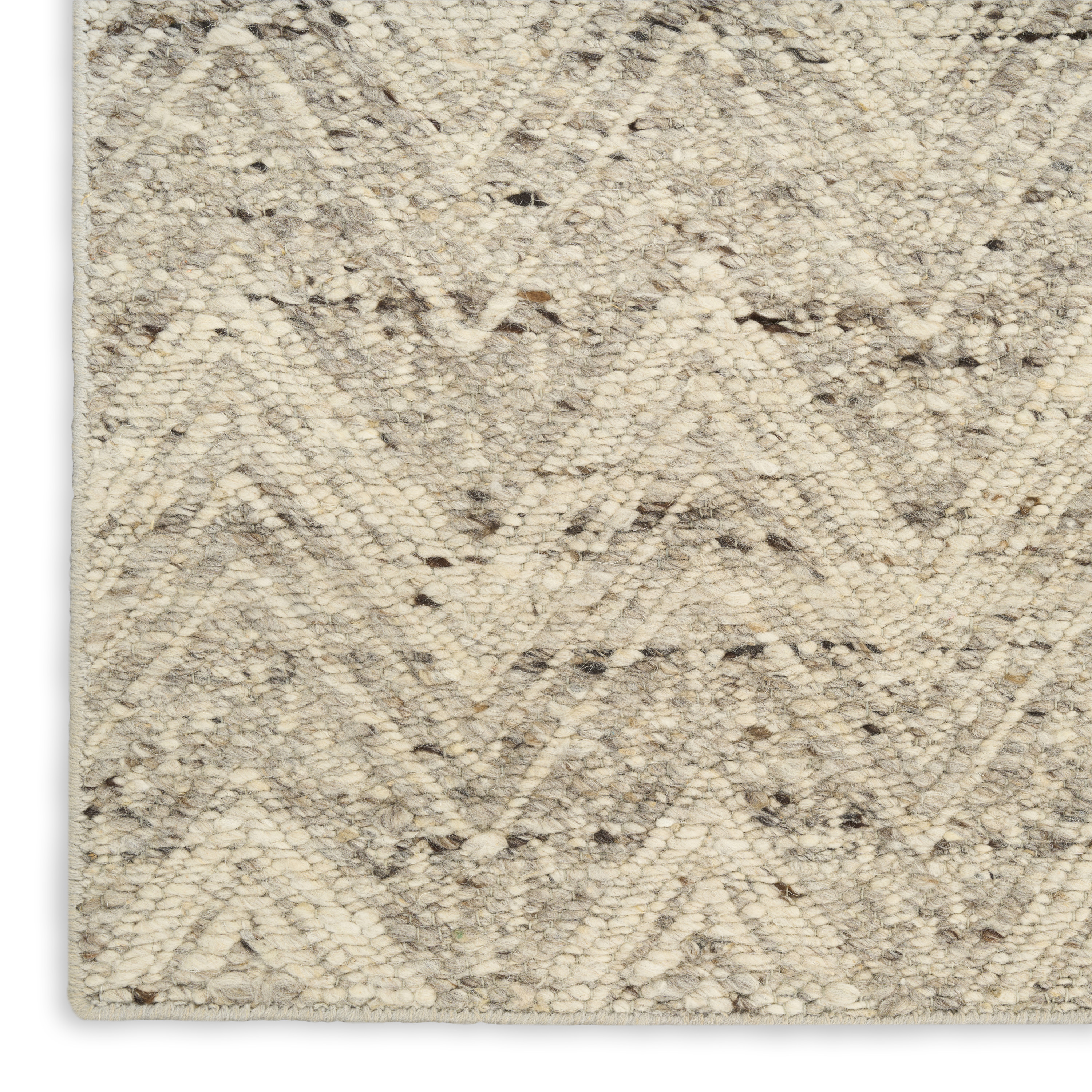 DKNY Pure Purl 5'3" x 7'3" Grey Ivory Modern Indoor Rug