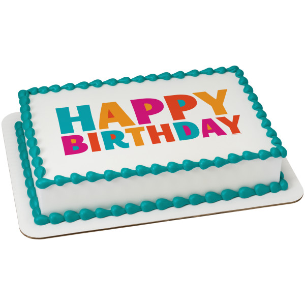 Birthday Fiesta PhotoCake® Edible Image®