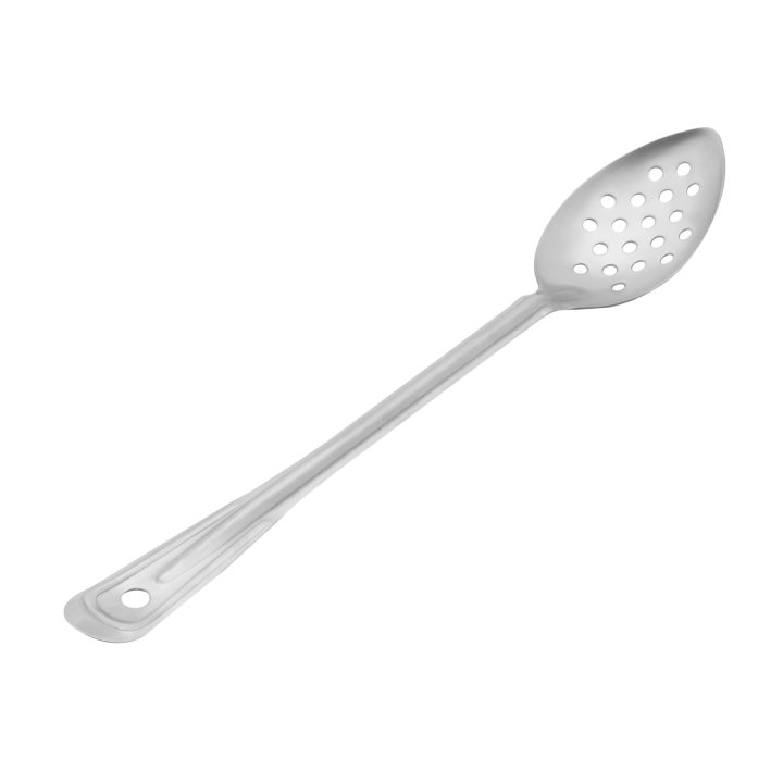 15-inch perforated stainless steel spoon