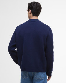 Letterman Knitted Bomber Jacket 