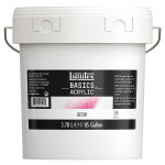 Liquitex BASICS Gesso Surface Prep Medium 1 gal (128 oz) Bucket White