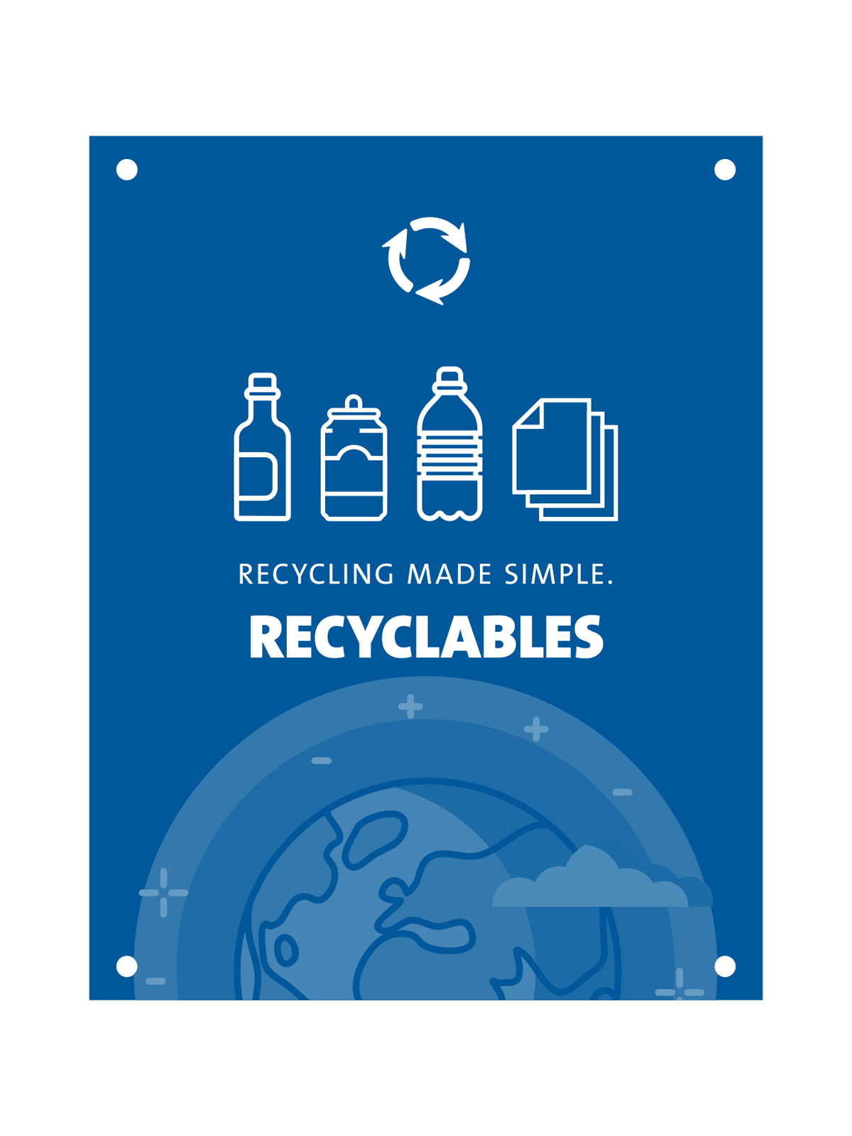 EVOLVE – Body Sign – Recyclables – Blue