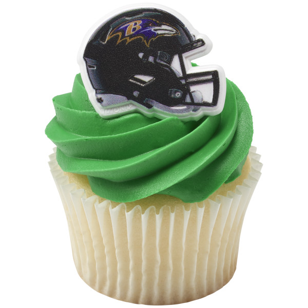 NFL Team Helmet Cupcake Rings