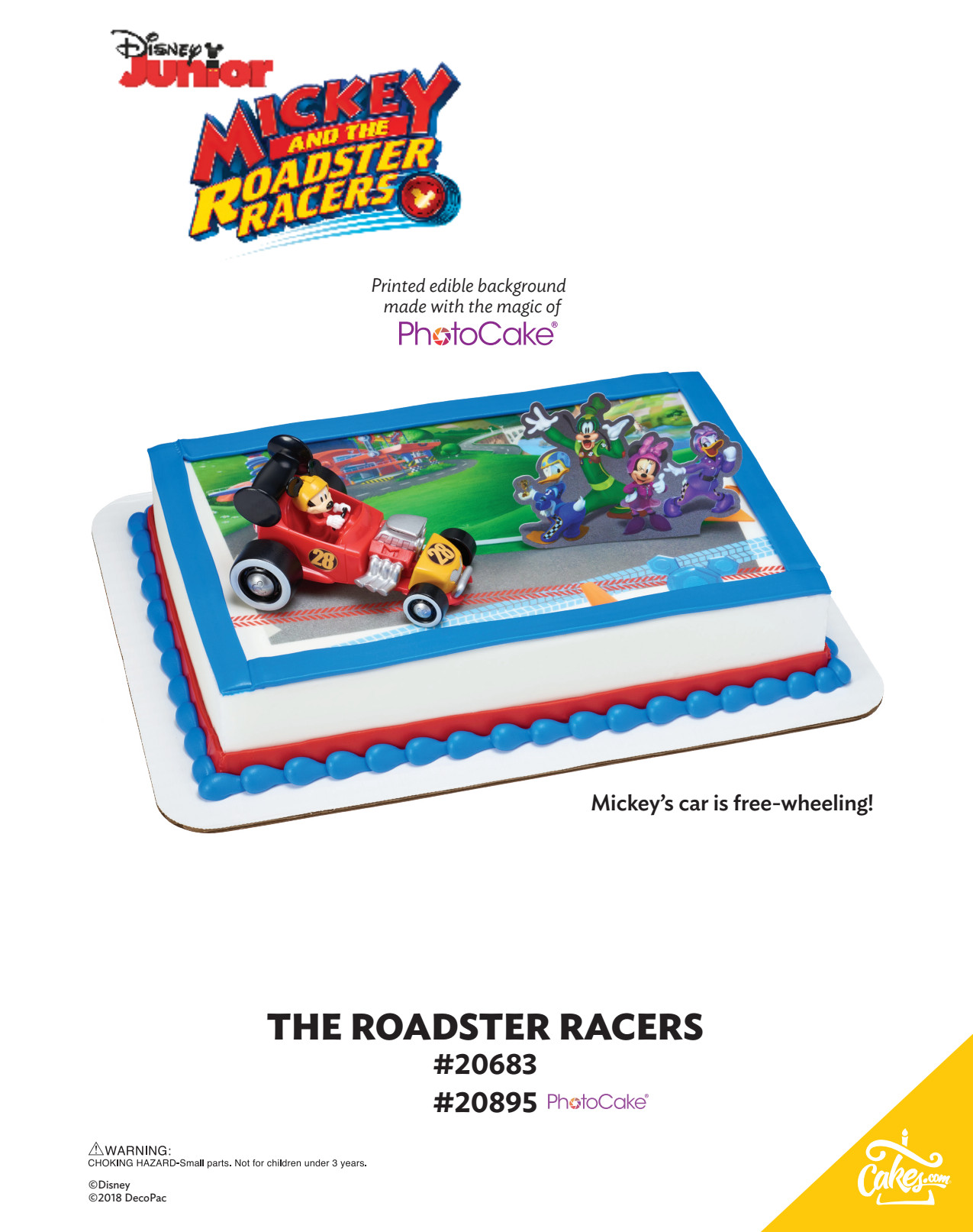 Mickey Friends Roadster Racers Bgo Tmoc Page | DecoPac