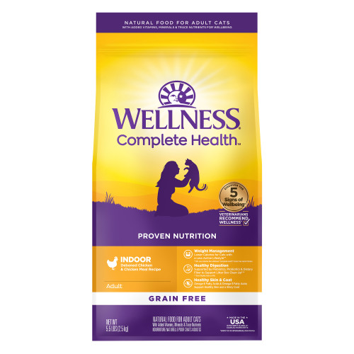 Wellness Complete Health Grain Free Indoor Deboned Chicken Front packaging