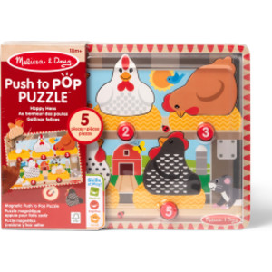 Happy Hens Push to Pop Puzzle