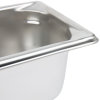 Half-long-size 4-inch-deep Super Pan 3® stainless steel steam table pan