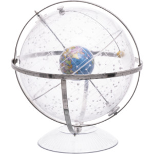 Globo celeste con anillo meridiano