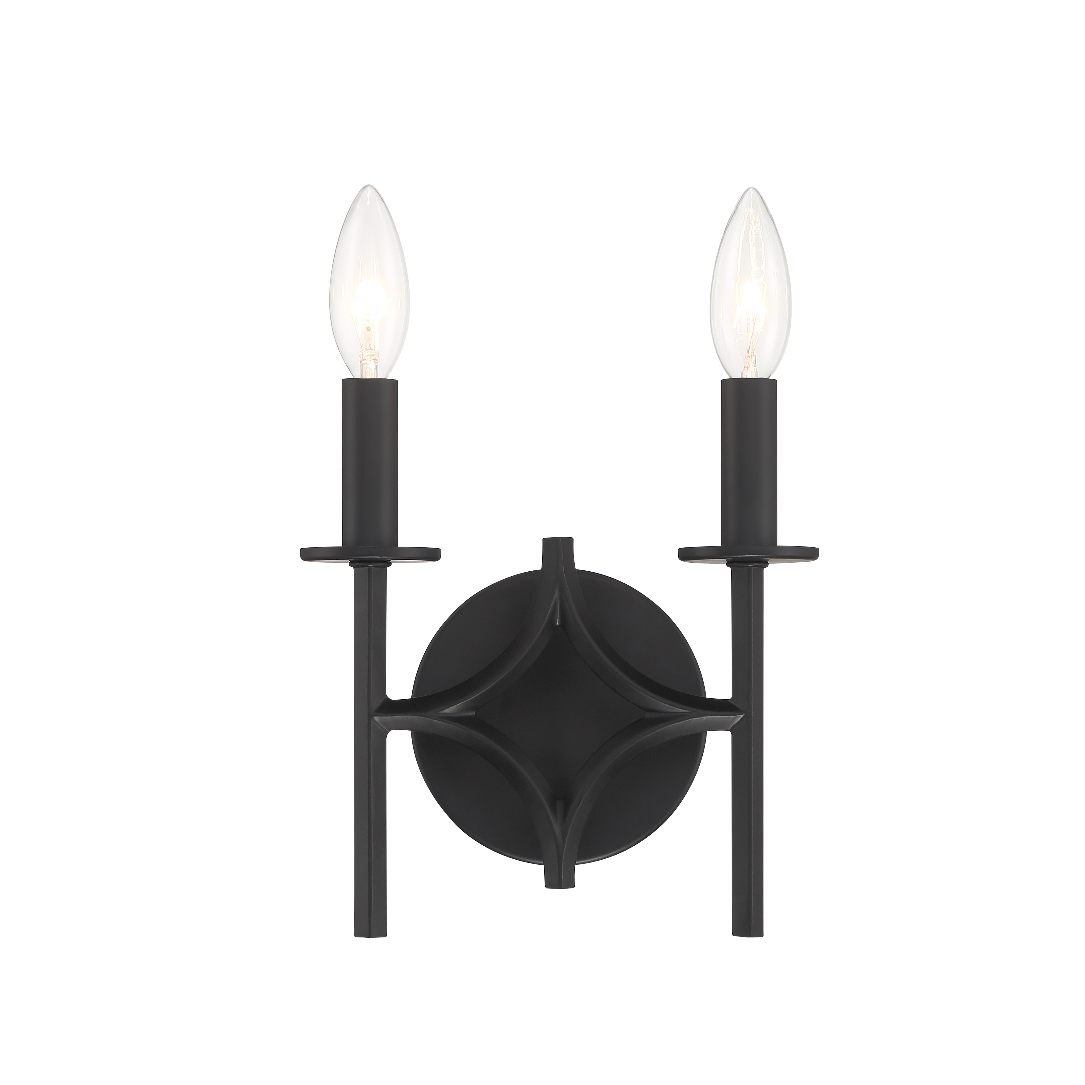 2 Light Wall Sconce in Coal Finish - alternate view