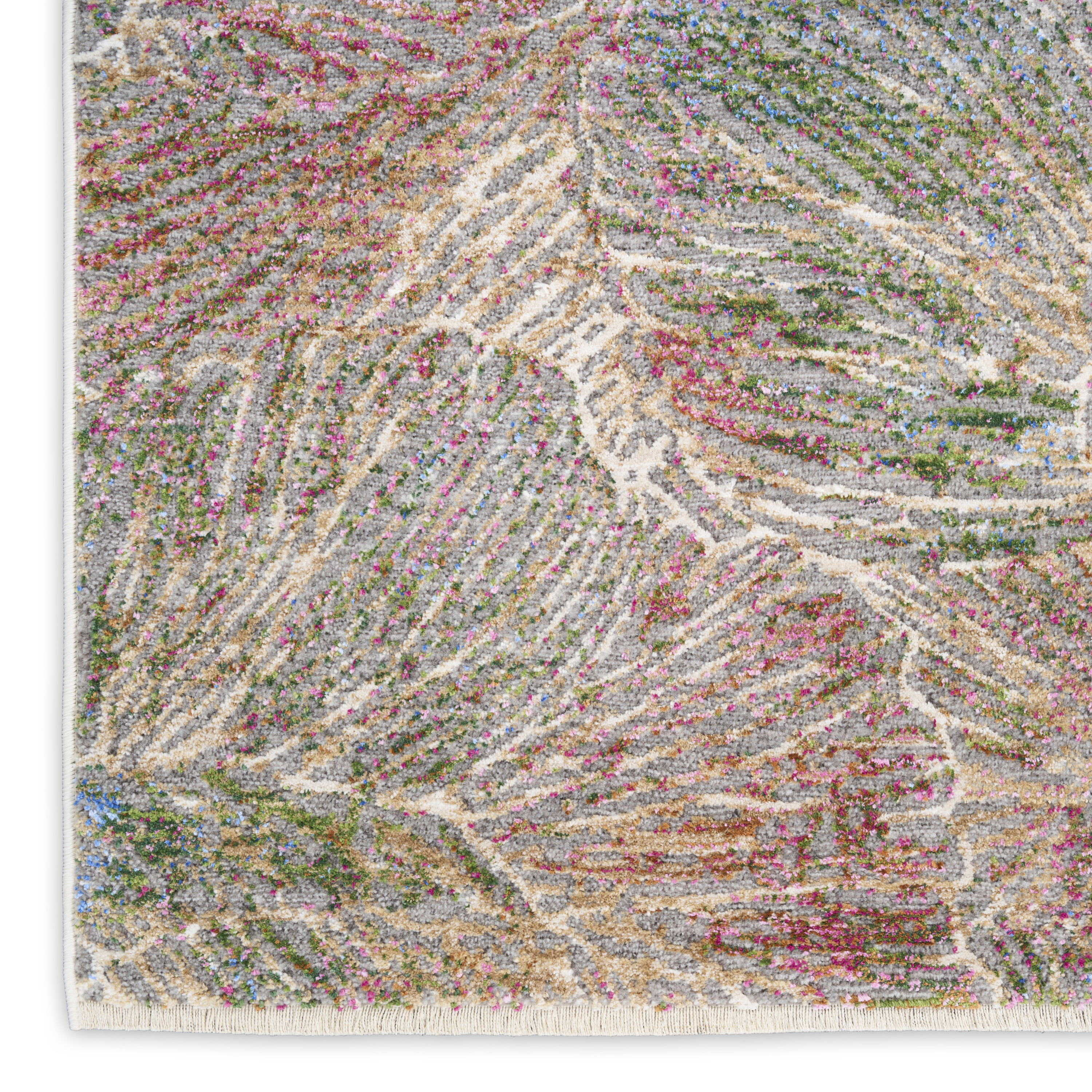 Nourison Vintage Harmony 7'10" x 9'10" Sage Multicolor Bohemian Indoor Rug