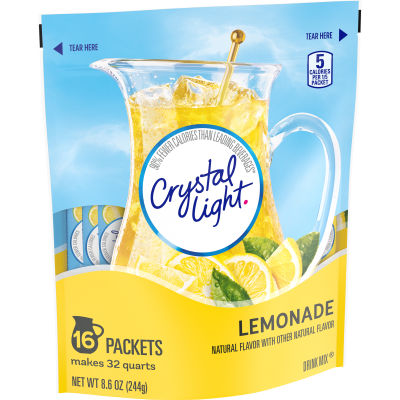 Crystal Light Lemonade Drink Mix, 16 ct Pitcher Packets