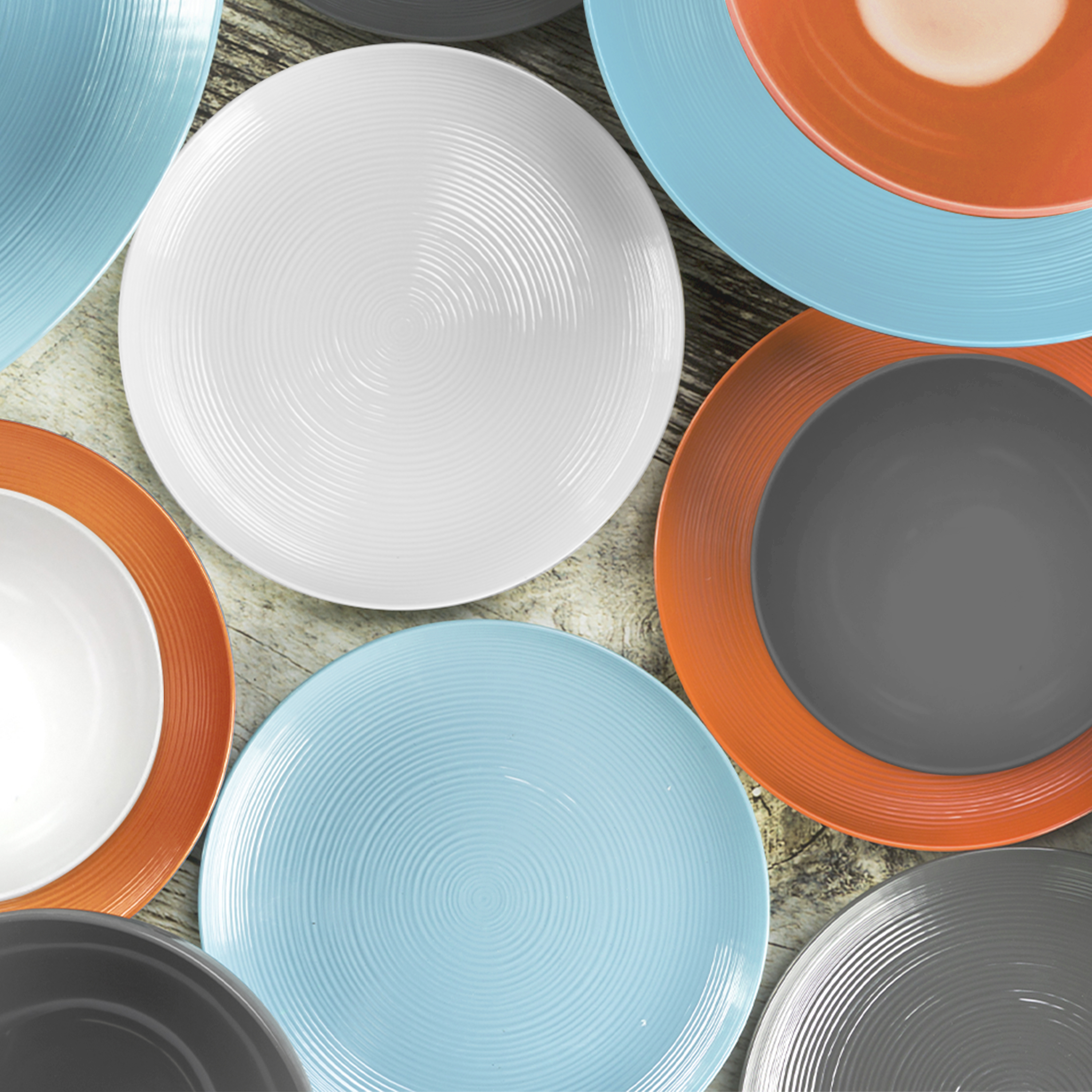 American Conventional Plate & Bowl Sets, White, 12-piece set slideshow image 9 American Conventional Plate & Bowl Sets, White, 12-piece set slideshow image 9