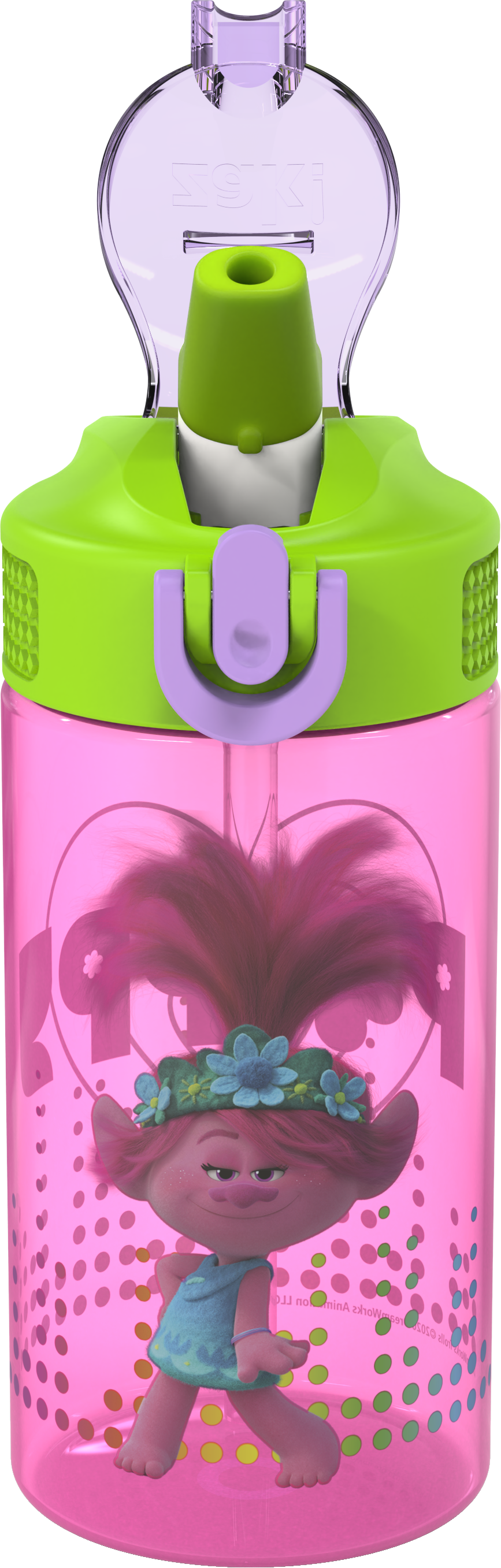Trolls 2 Movie 16 ounce Reusable Plastic Water Bottle with Straw, Poppy, 2-piece set slideshow image 12 Trolls 2 Movie 16 ounce Reusable Plastic Water Bottle with Straw, Poppy, 2-piece set slideshow image 12