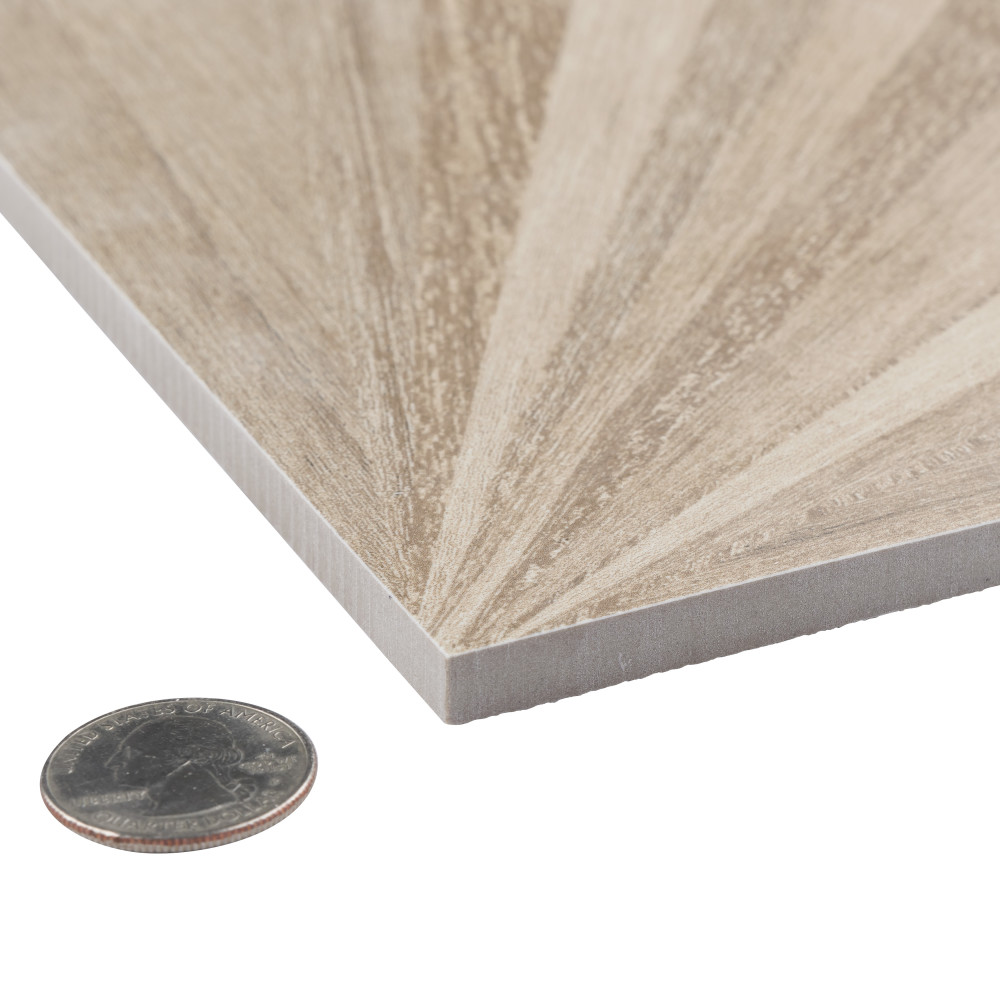 Komi Murlen Crema 7-7/8 in. x 7-7/8 in. Porcelain Floor and Wall Tile