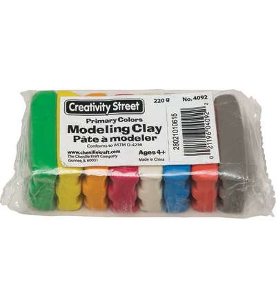 Creativity Street® Modeling Clay, 8 Bright Hues Assortment, 8 Sticks