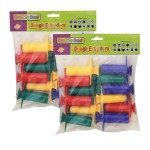 Creativity Street&reg; Dough Extruders, 12 Assorted Patterns, Approx. 3", 12 Pieces Per Pack, 2 Packs CK-9769-2