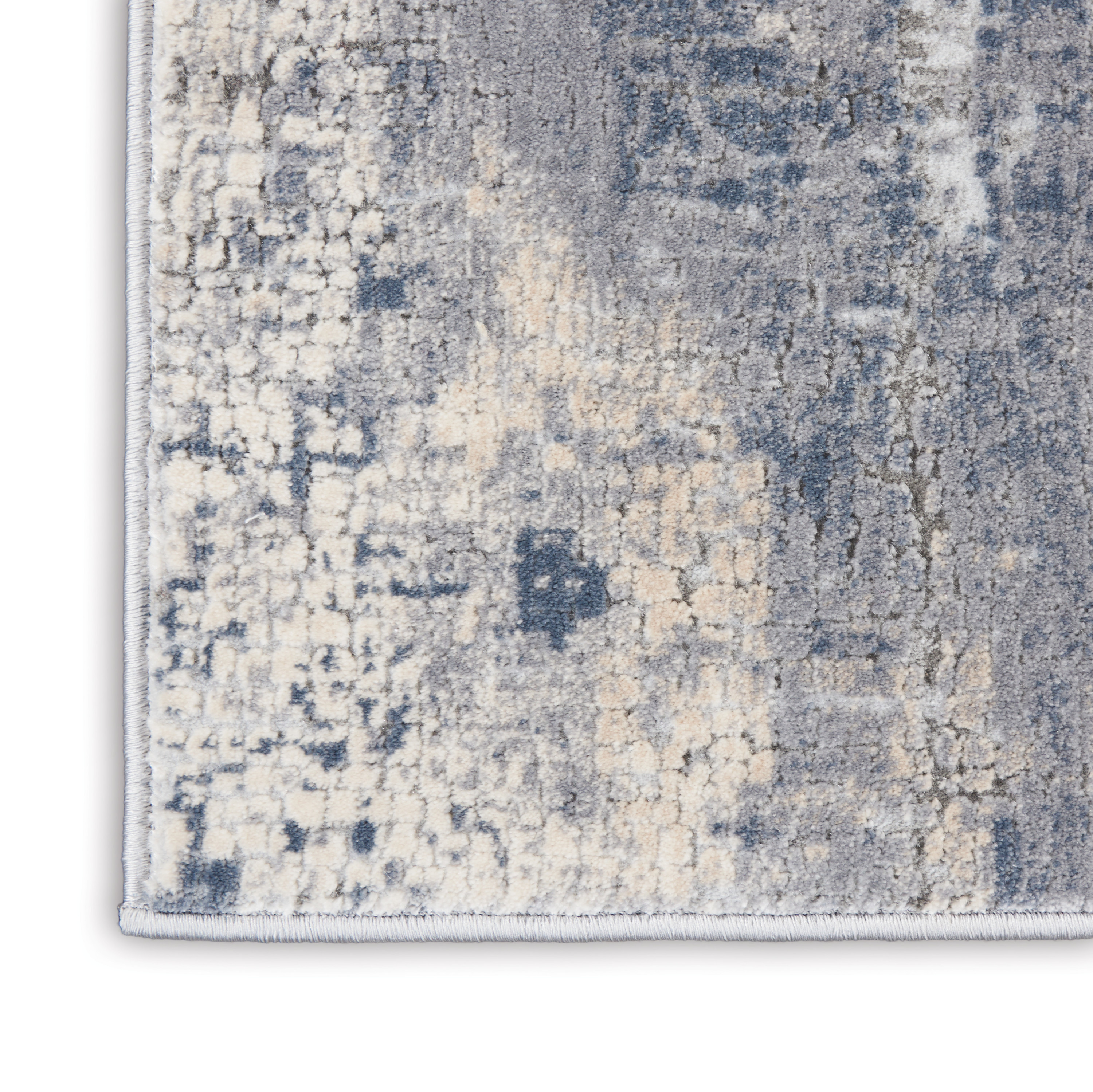 Nourison Rustic Textures 3'11" x 5'11" Grey Beige Modern Indoor Rug