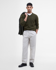 Essential V-Neck Jumper Seaweed