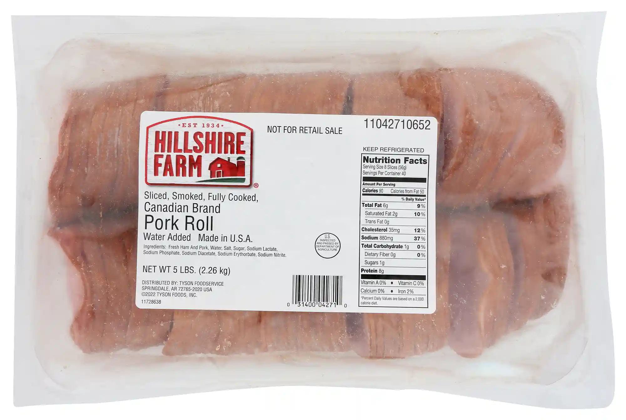 Hillshire Farm® Smoked Fully Cooked Sliced Canadian Brand Pork Roll_image_21