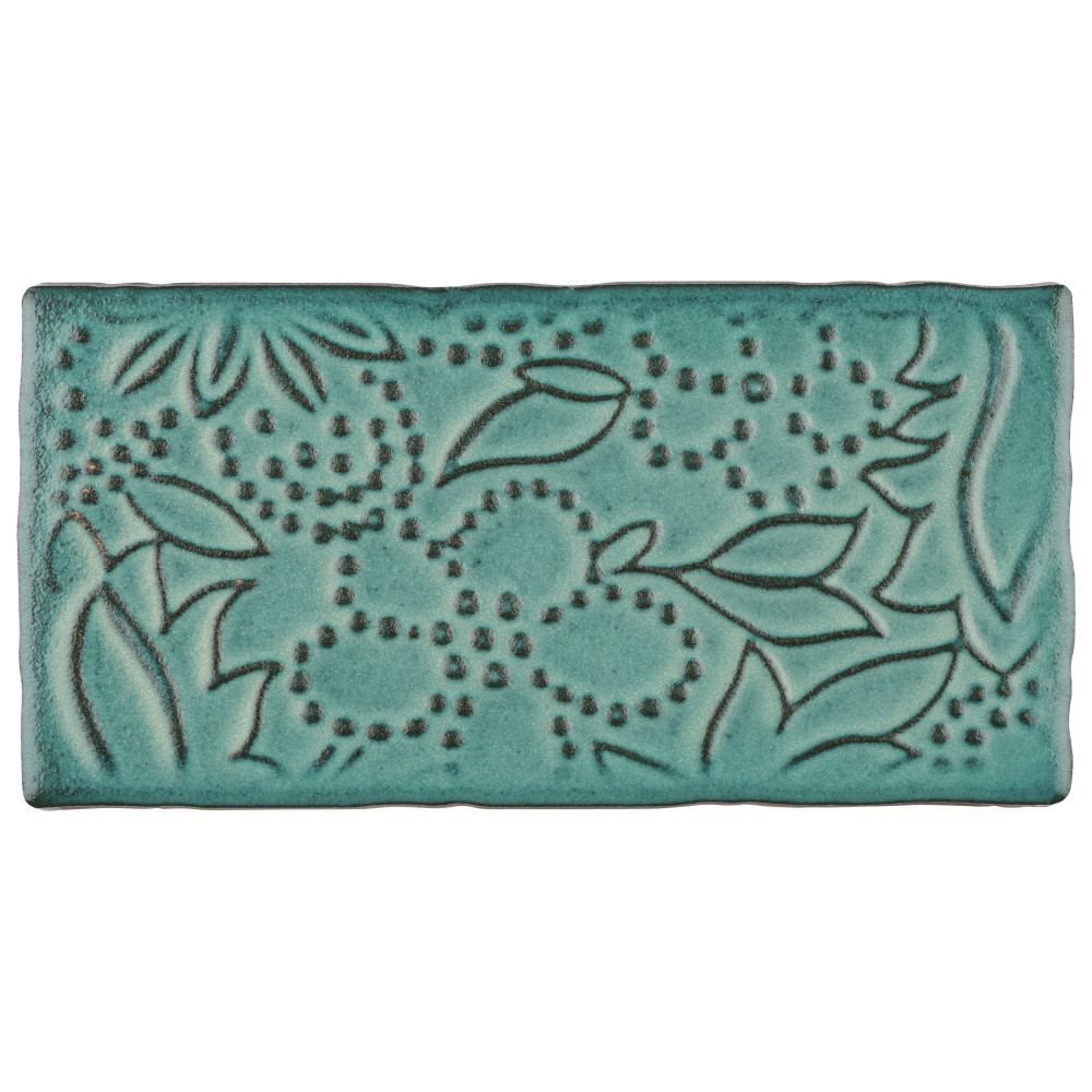 Antic Feelings Lava Verde 3 in. x 6 in. Ceramic Wall Tile