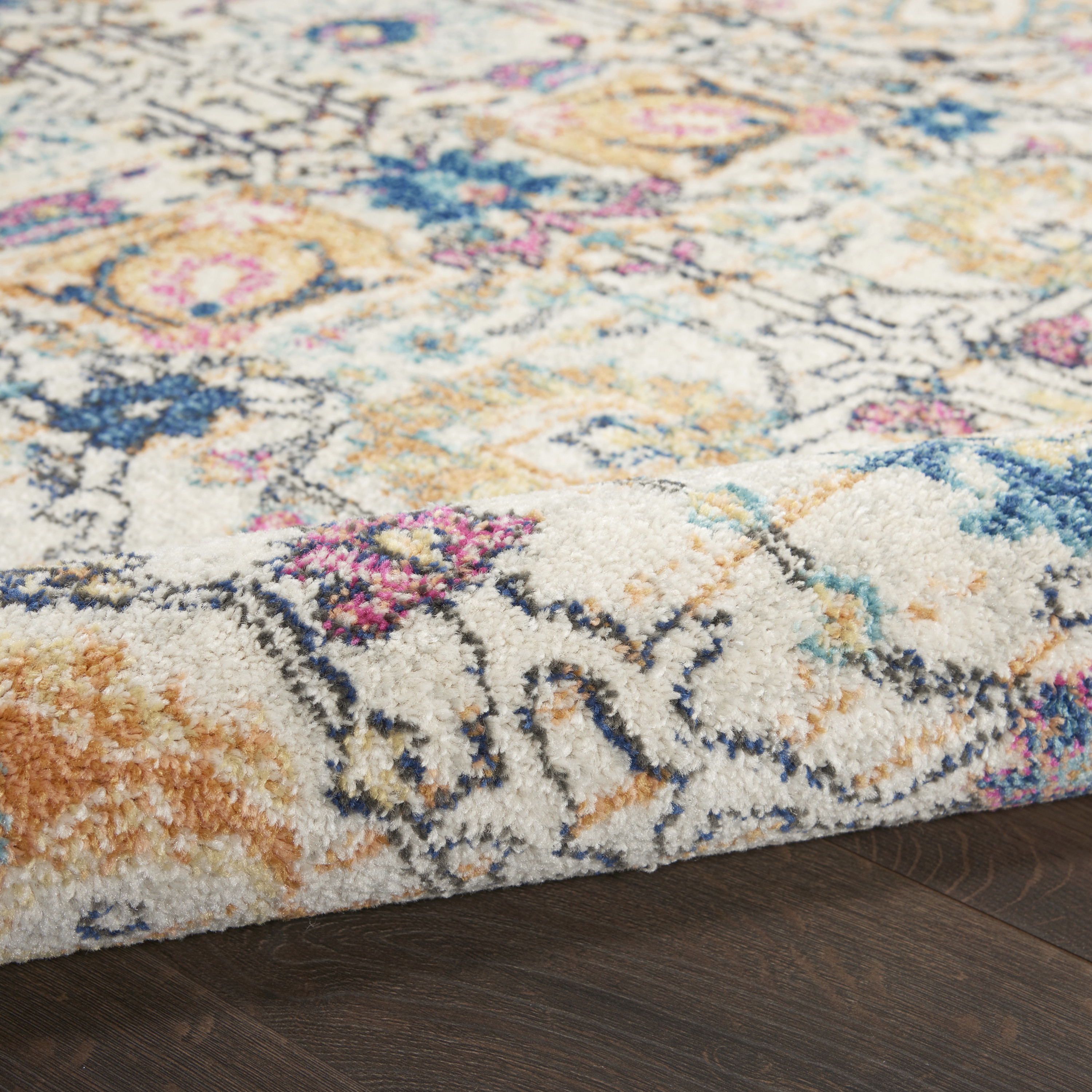 Nourison Passion 8' x Round Ivory Multicolor Bohemian Indoor Rug
