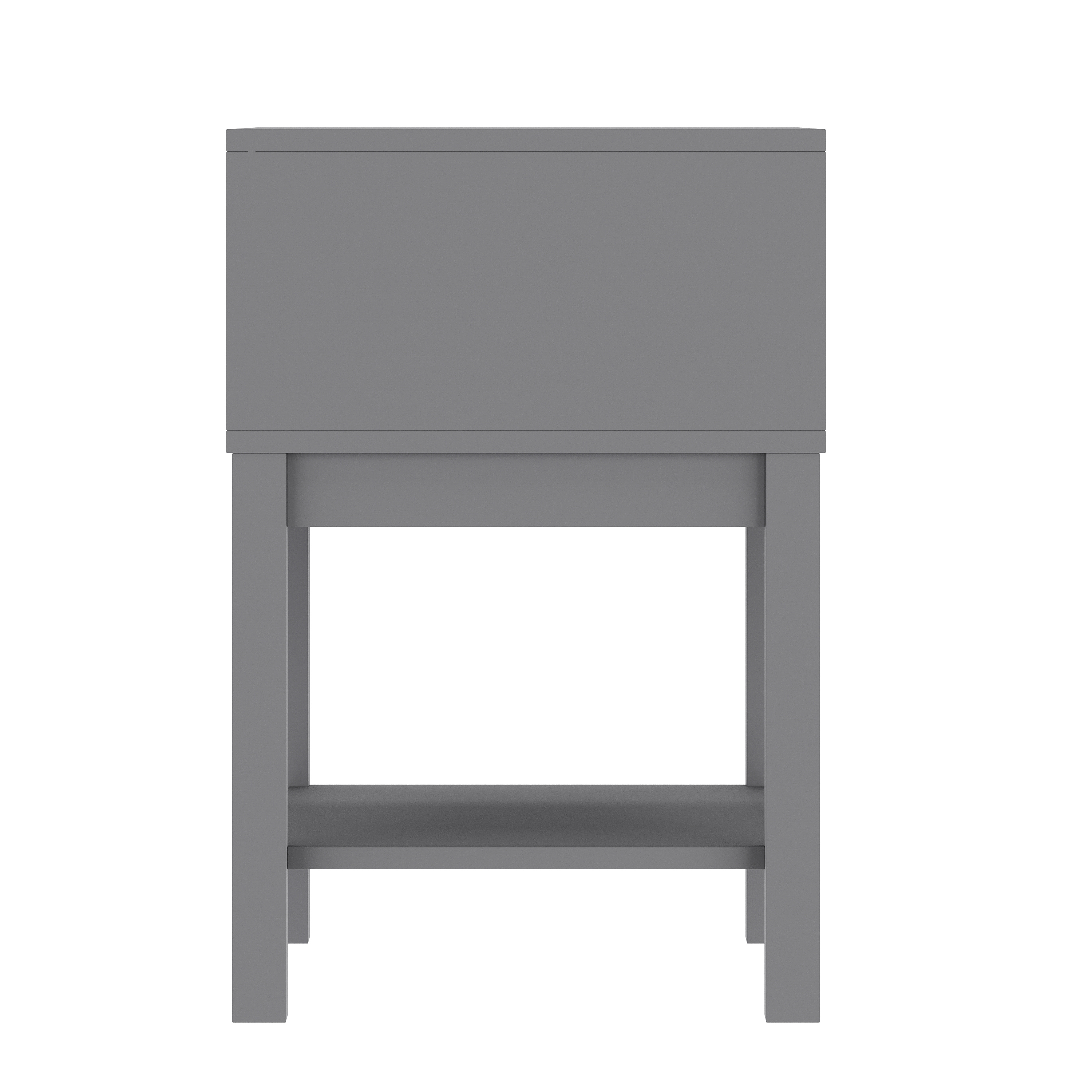 Samuel Kids Single-Drawer Night Stand with Gray Solid Wood Frame, Side Table ... - Picture 7 of 21