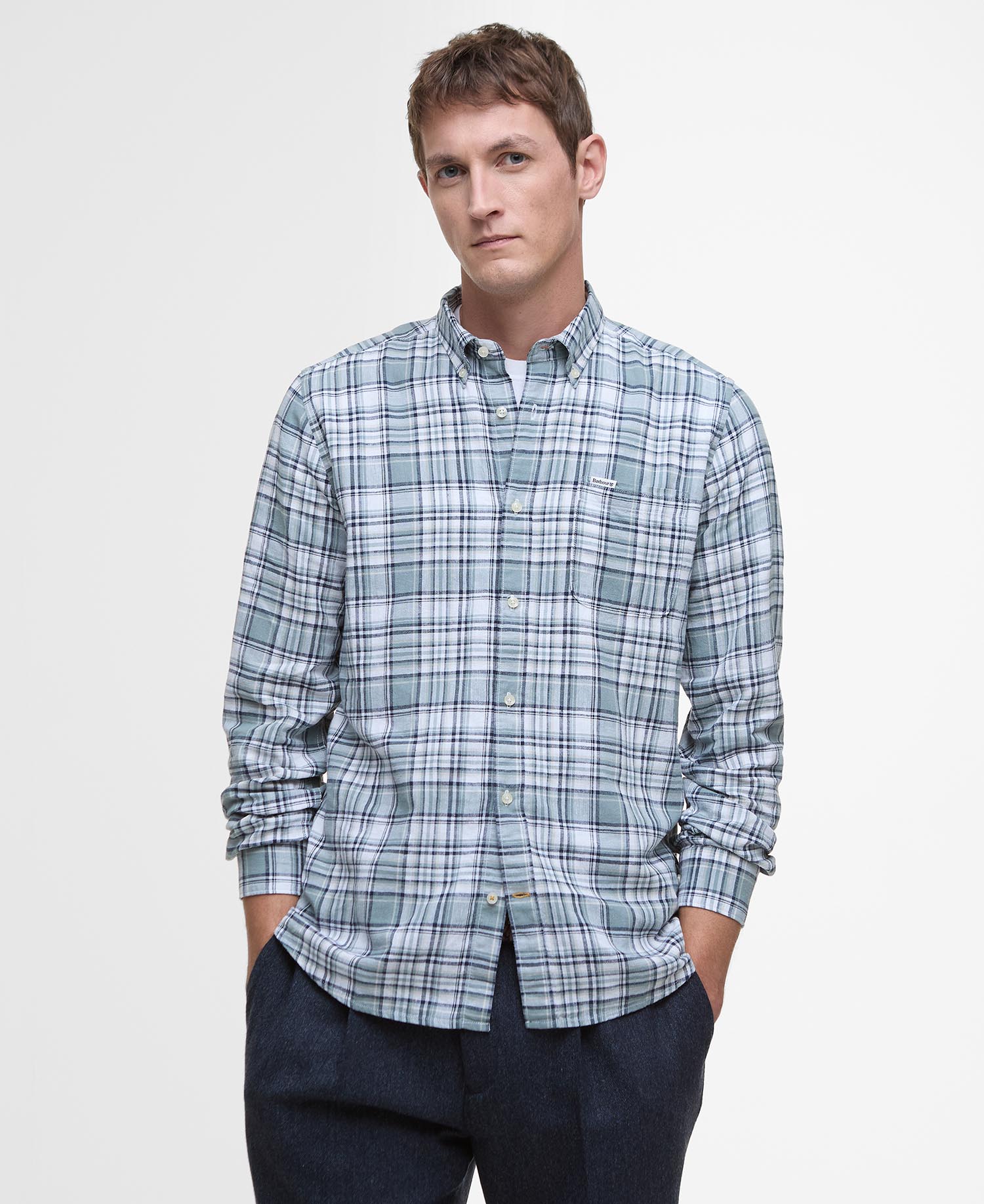 Bridport Linen Tailored Long-Sleeved Shirt image number 0