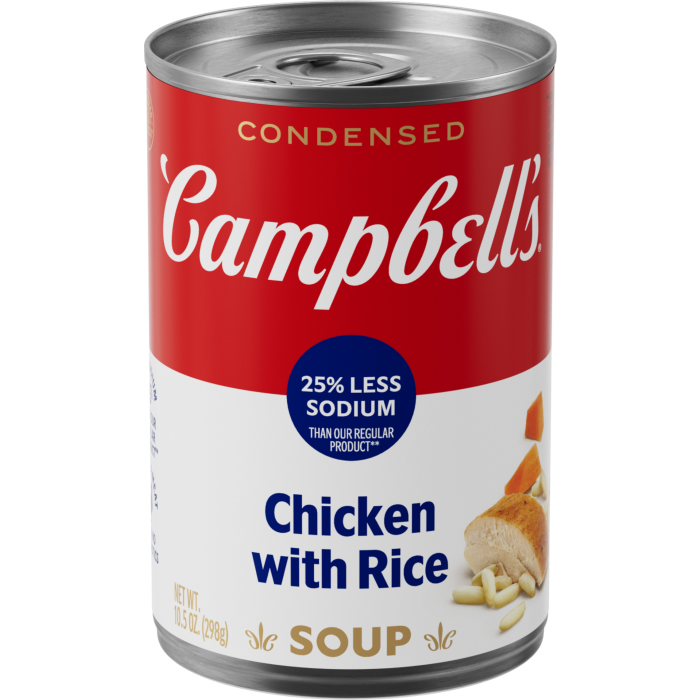 25% Less Sodium Chicken with Rice Soup