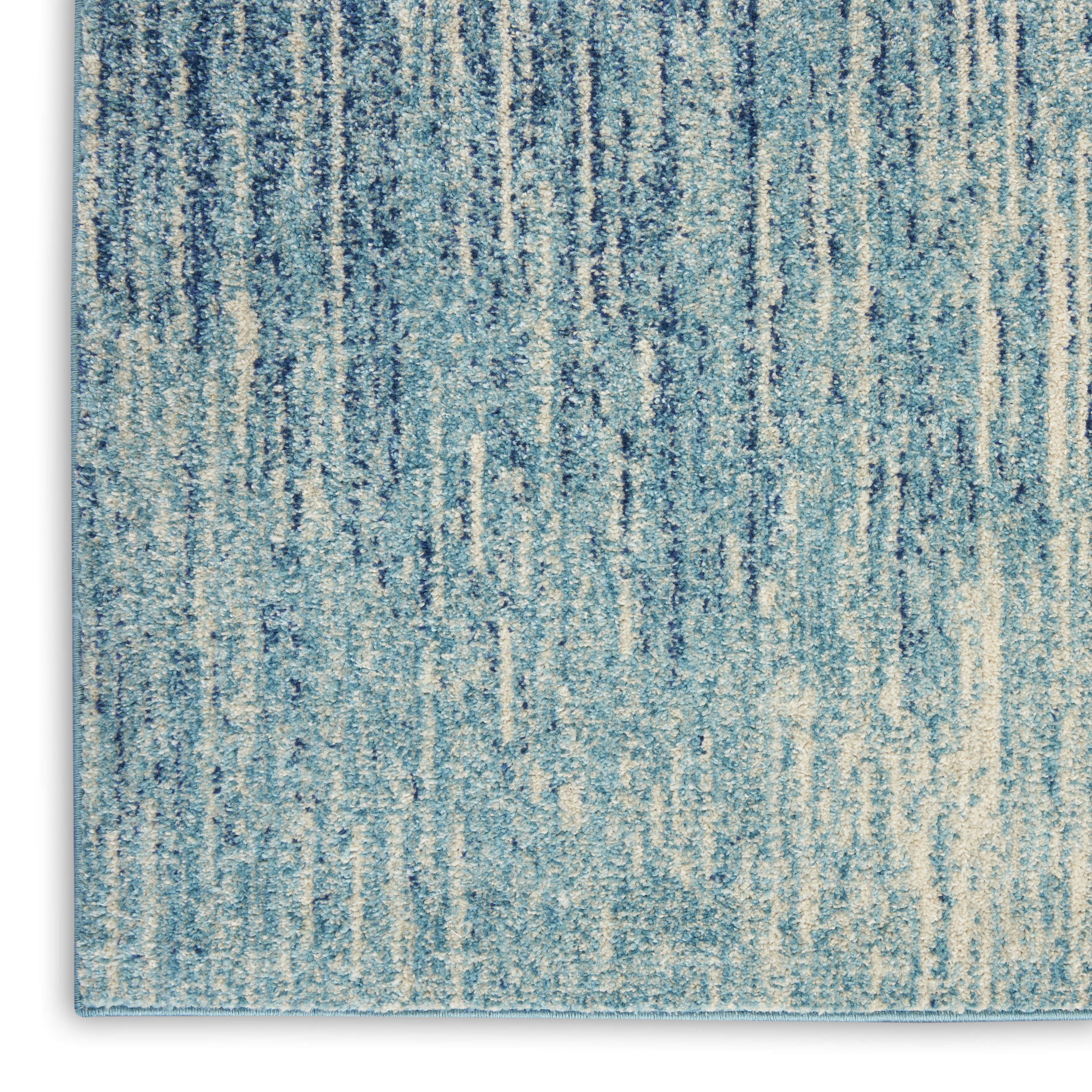 Nourison Passion 9' x 12' Navy Light Blue Modern Indoor Rug