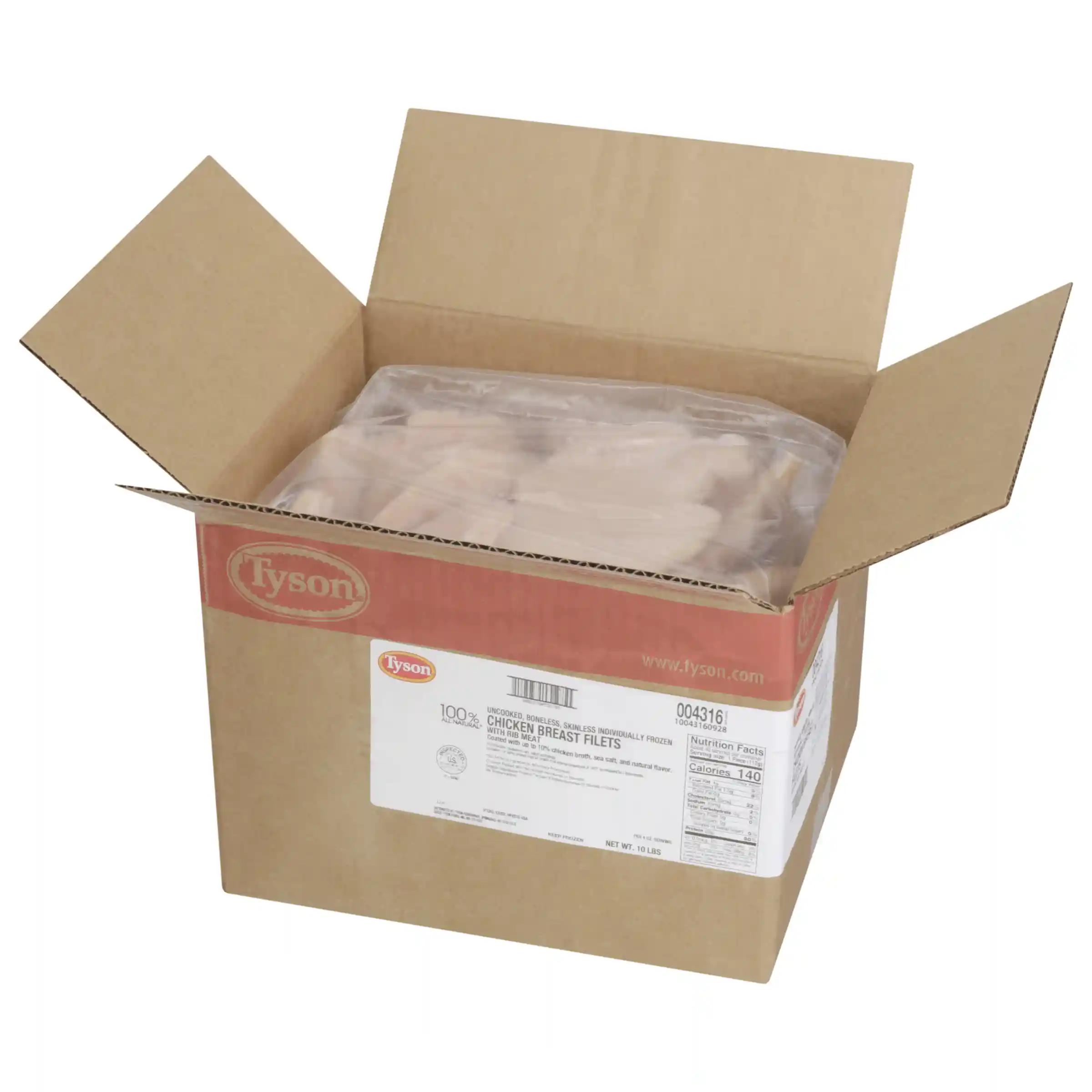 Tyson® All Natural* IF Unbreaded Boneless Skinless Chicken Breast Filets, 4 oz._image_4