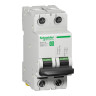 Multi 9 C60H-DC Miniature Circuit Breaker, DC Circuits, 2-Pole, 6A, B-Curve, 500 Vdc, 10 kA