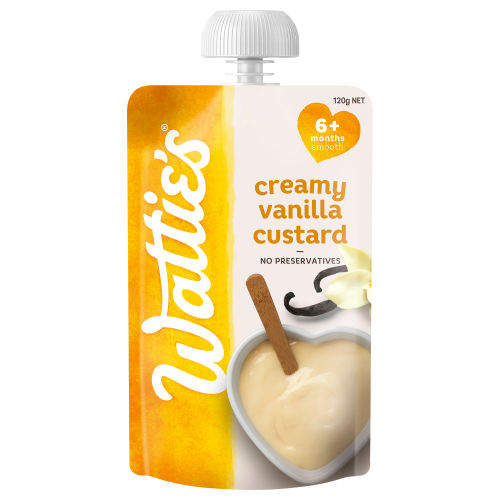  Wattie's® Creamy Vanilla Custard 120g 6+ months 