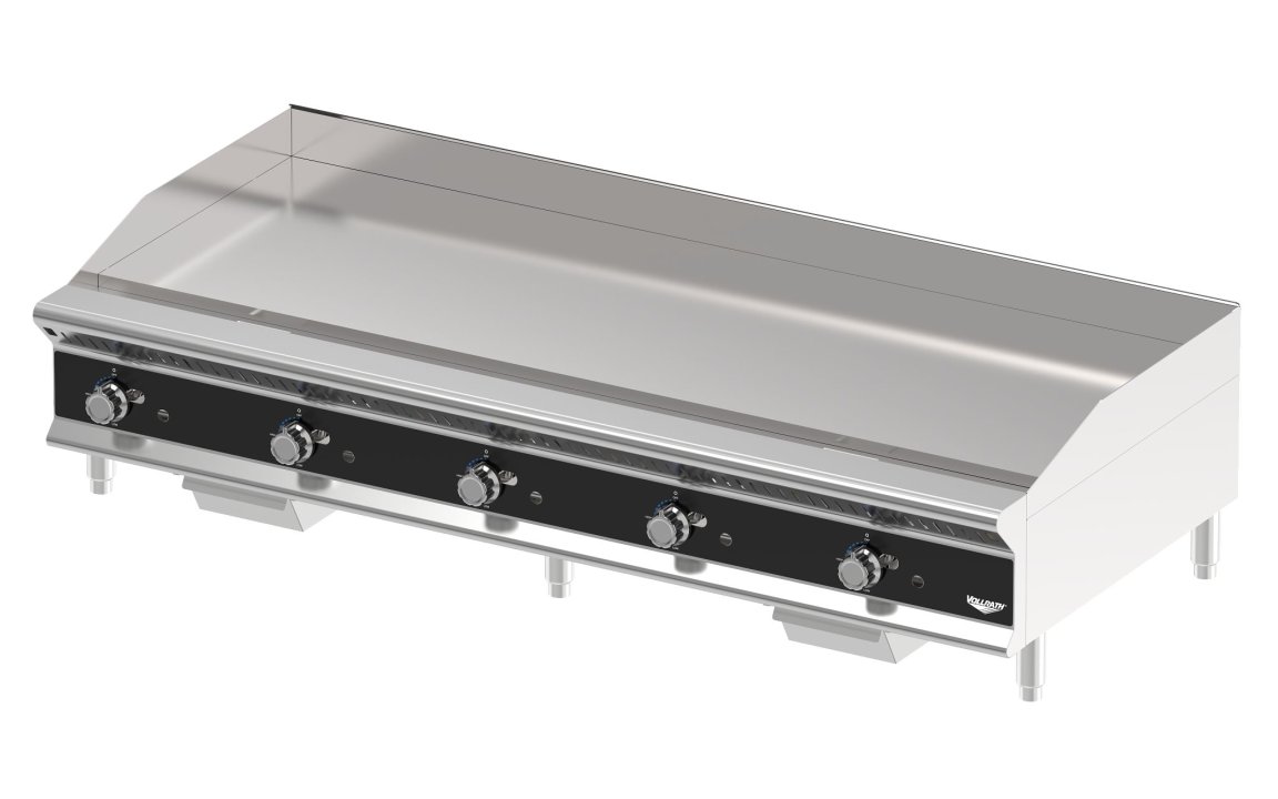 60-inch medium-duty flat-top gas griddle with manual controls
