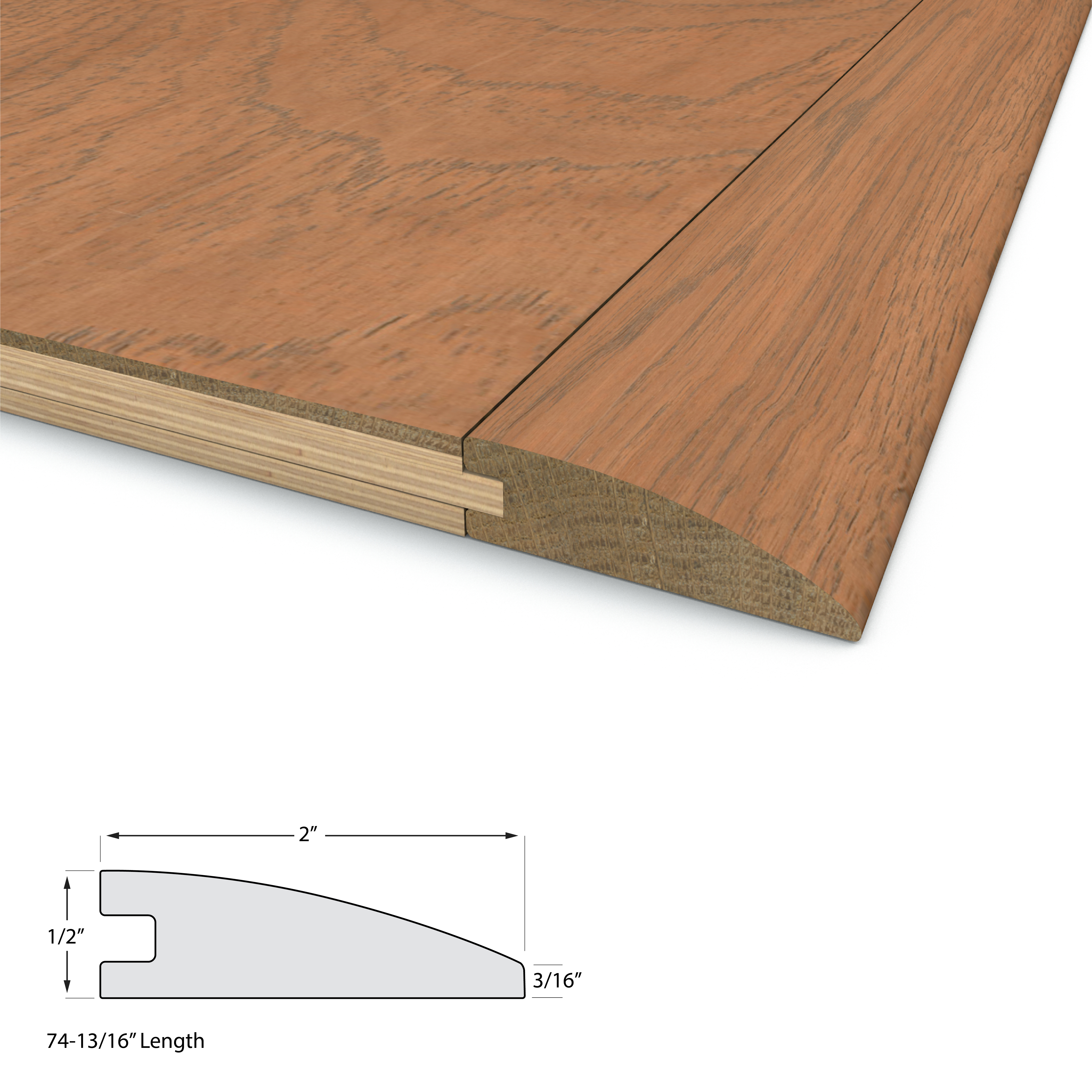 Shaded Hickory Varietals Flush Reducer view 2