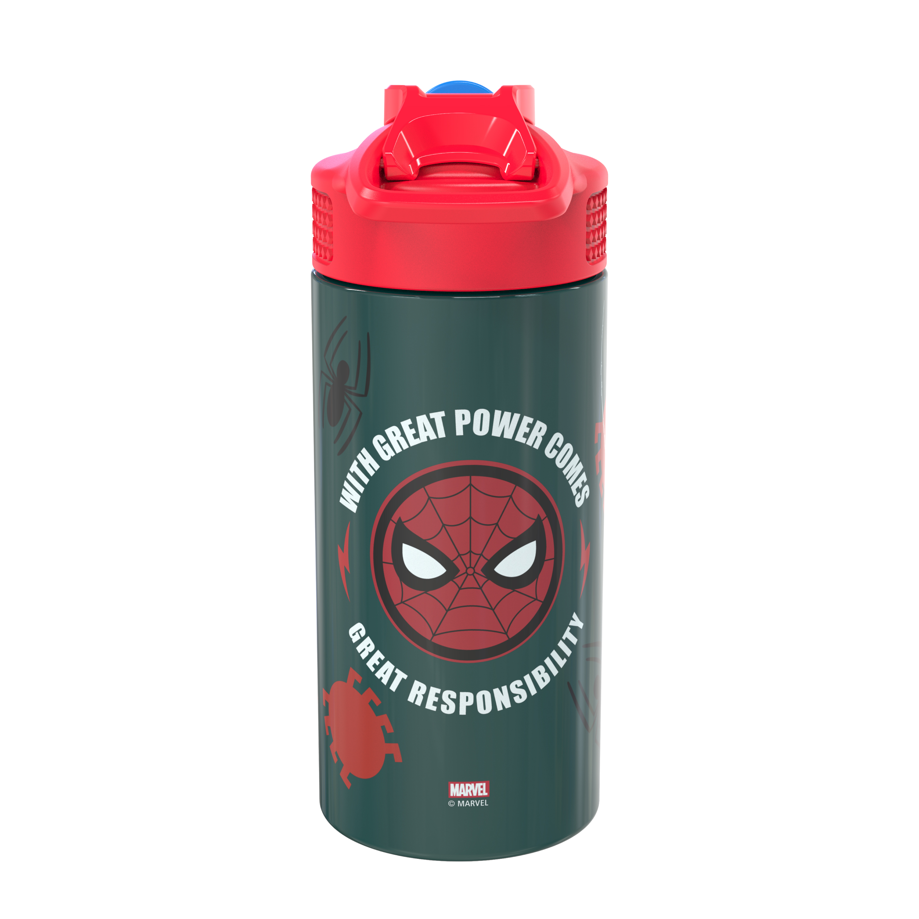 Marvel Comics 14 ounce Stainless Steel Vacuum Insulated Water Bottle, Spider-Man slideshow image 2
