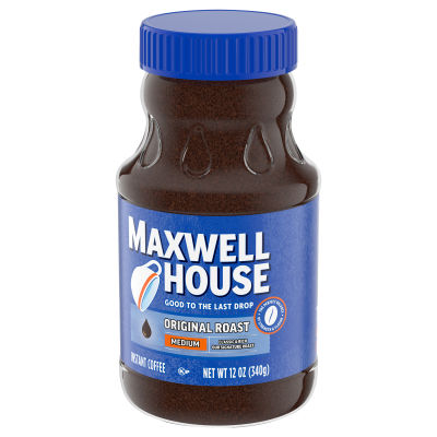 Maxwell House The Original Roast Instant Coffee Ground, 12 oz Jar