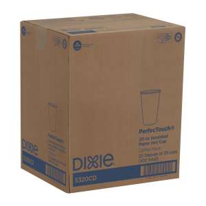Dixie, PerfecTouch Insulated Paper Hot Cups, 20 oz, Multicolor