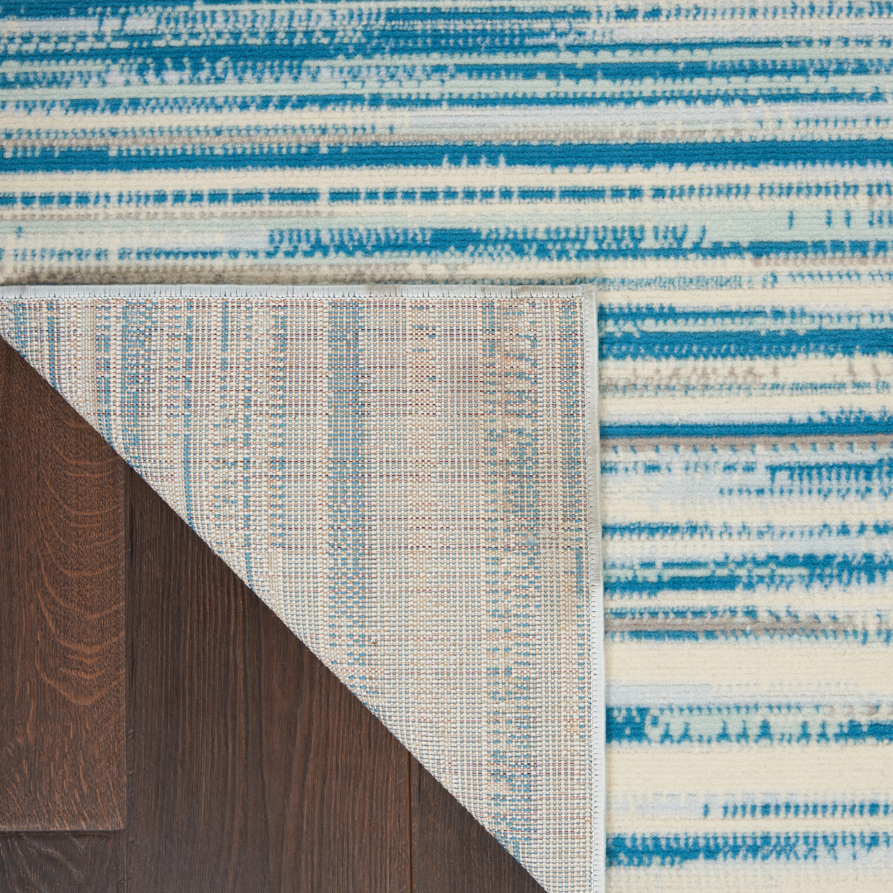 Nourison Jubilant 5'3" x 7'3" Blue Modern Indoor Rug